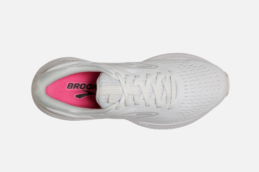 Brooks Israel Glycerin GTS 19 Road Running Shoes Womens - White - IYD-492061